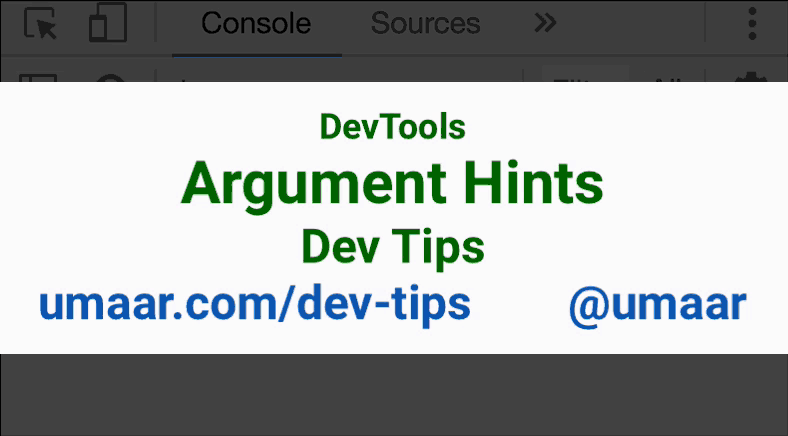 Argument Hints for built-in and user-defined JavaScript code