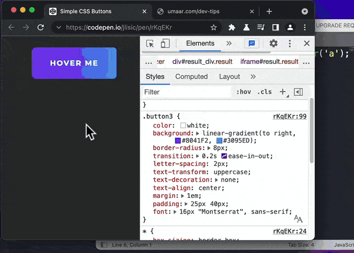 Copy CSS styles as JavaScript compatible properties